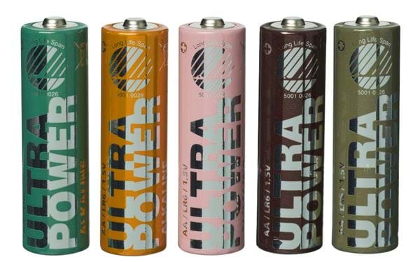 Batteri, alkalisk Colorful