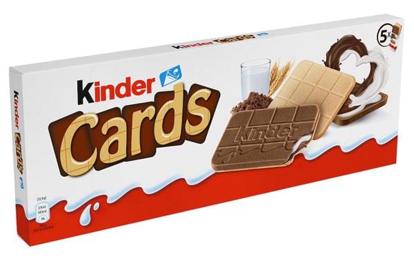 Sjokolade Kinder Cards