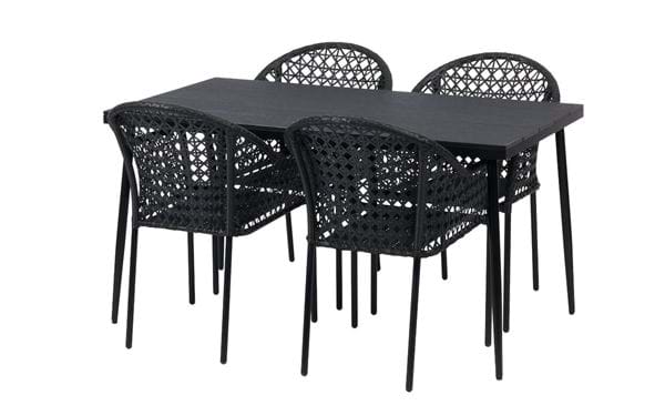 Pöytä Lyon + 4 Amalfi-tuolia