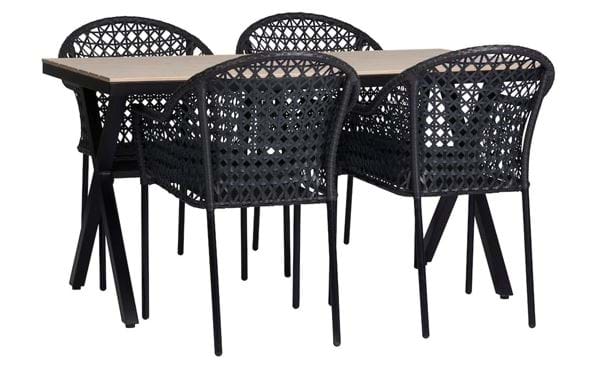 Tisch Florens + 4 Stühle Amalfi