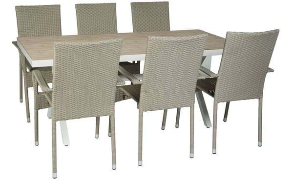 Tische Florens + 6 Stühle Milano