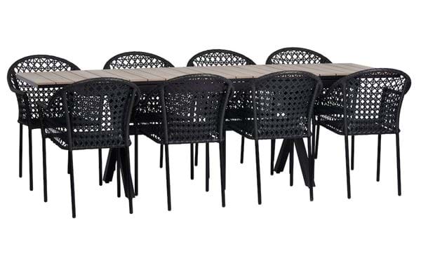 Tisch Florens + 8 Stühle Amalfi