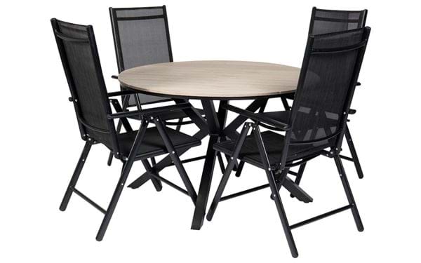 Runder Tisch Florens + 4 Stühle Neapel
