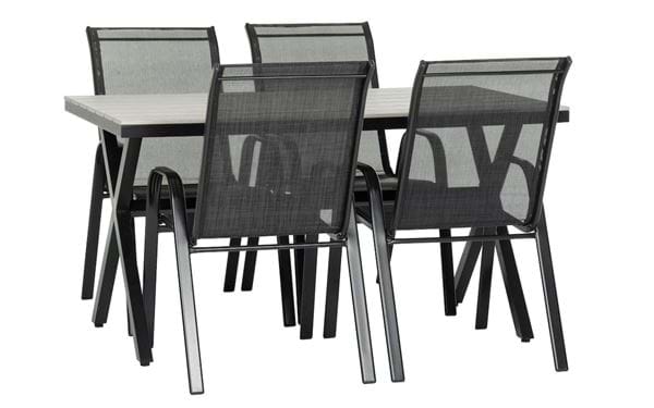 Tisch Florens + 4 Stühle Mailand