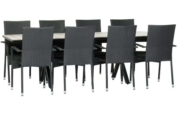 Bord Florens, utdragbart + 8 stolar Milano