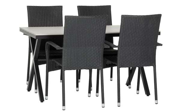 Bord Florens + 4 stolar Milano