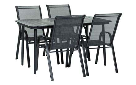 Tisch Neapel + 4 Stühle Madrid