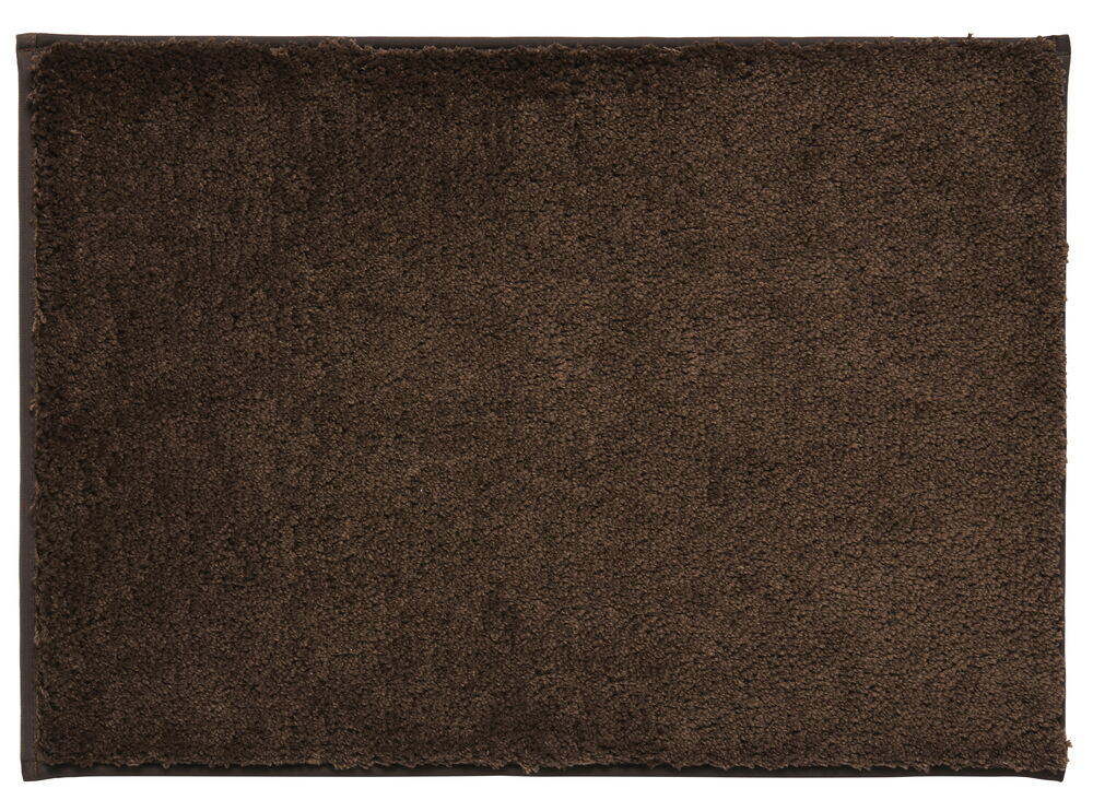 Badrumsmatta Majken 50x70 cm Mörkbrun Polyester