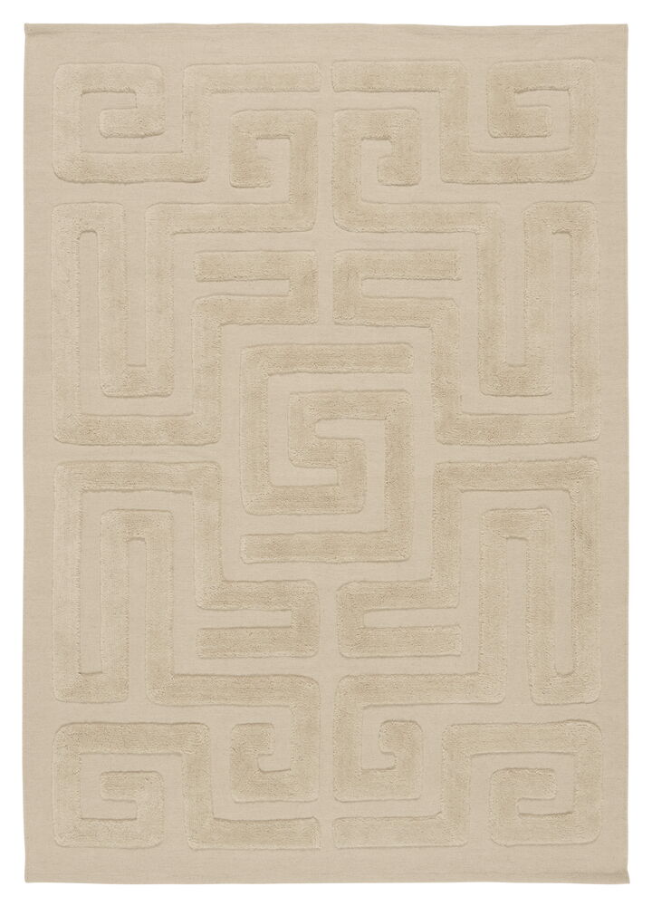 Matta Rocky 160x230 cm Sand 90% Ull / 5% Polyester / 5% Bomull