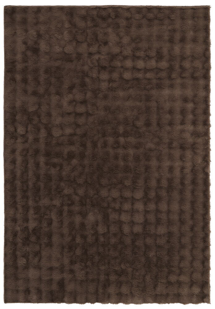 Matta Konstpäls Paula 160x230 cm Brun Polyester