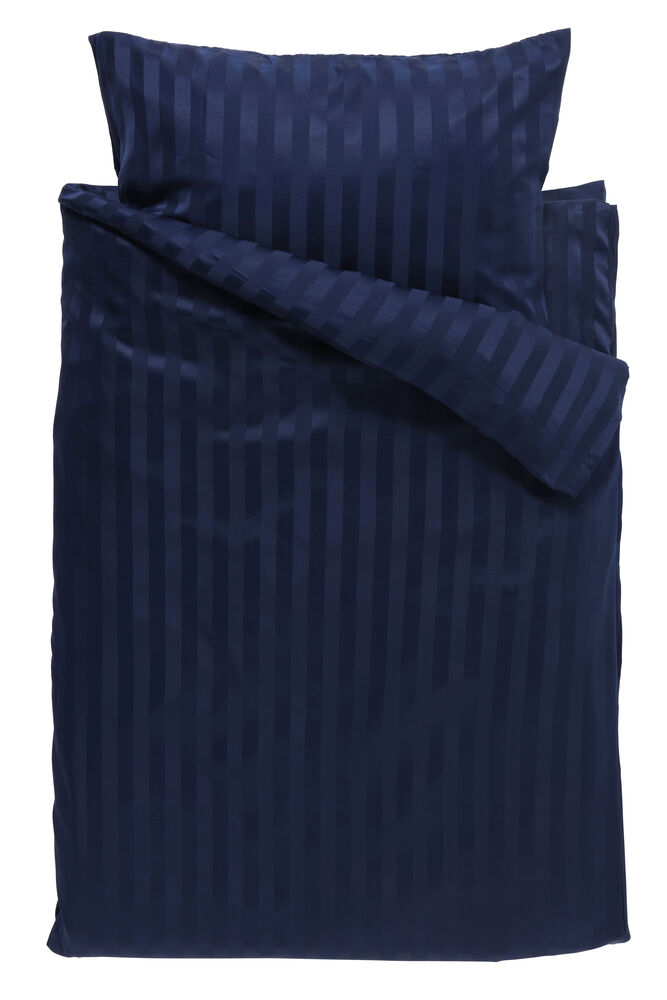 Påslakanset Satin 150x200 cm Midnattsblå Polyester