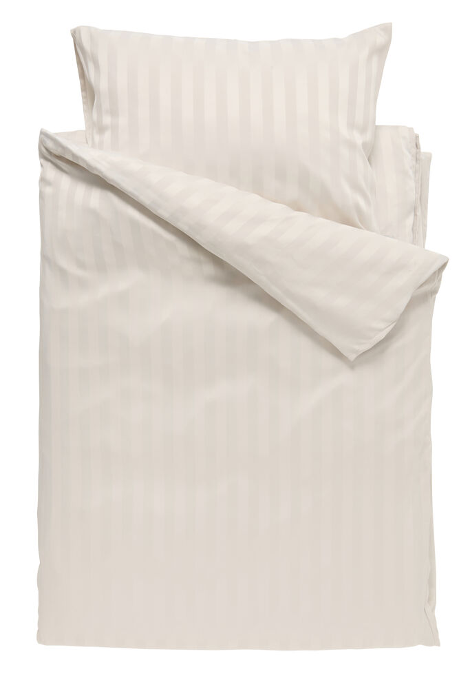 Påslakanset Satin 150x200 cm Sand Polyester