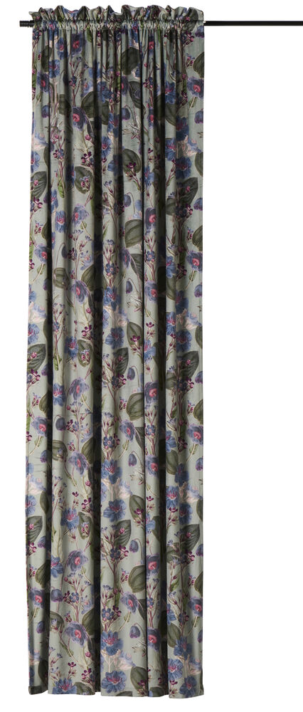 Gardinlängd Lola 135x250 cm Dusty Green Polyestersammet 1-pack