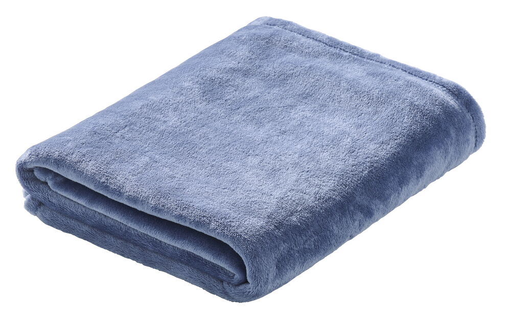 Pläd Fanny 125x150 cm Steel blue Polyester