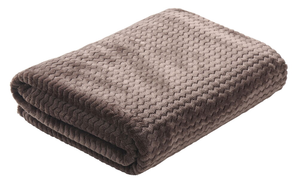 Pläd Zickan 150x200 cm Chocolate Polyester