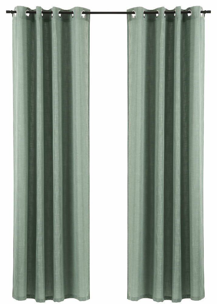 Gardinlängder Lina 140x240 cm Dusty Green Polyester 2-pack
