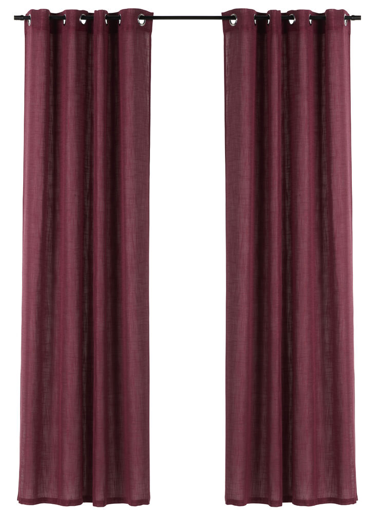 Gardinlängder Lina 140x240 cm Dusty grape Polyester 2-pack