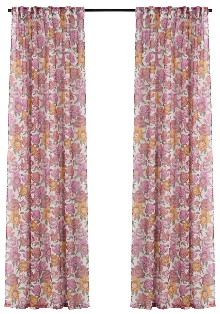 Gardinlängder Noomi 135x250 cm Vit Polyester 2-pack