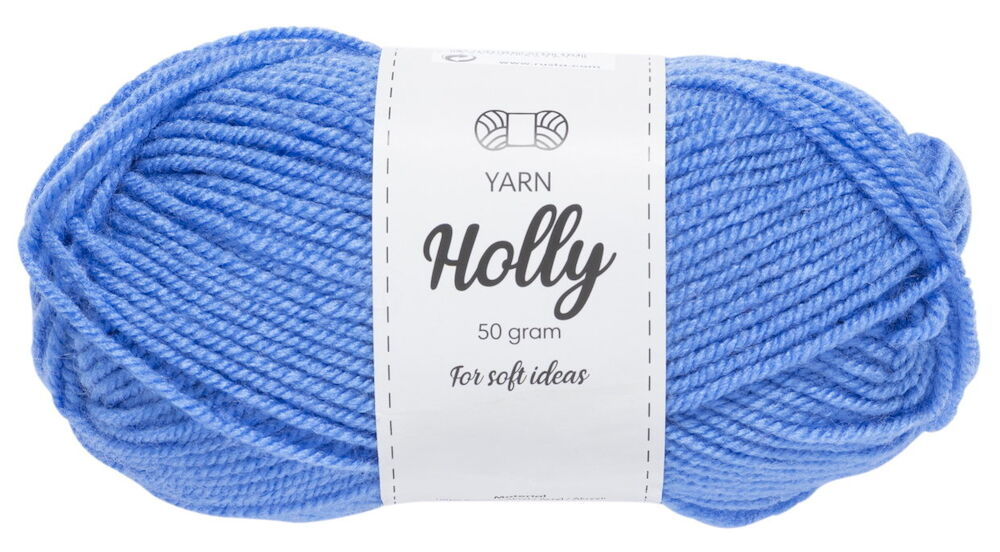 Garn Holly 50 g Blå