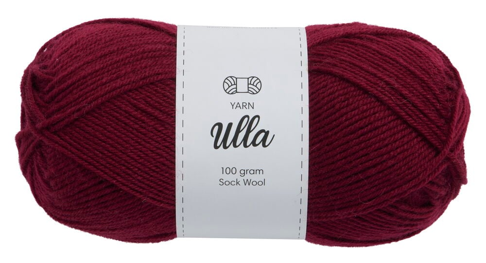 Garn Ulla 100 g Vinröd
