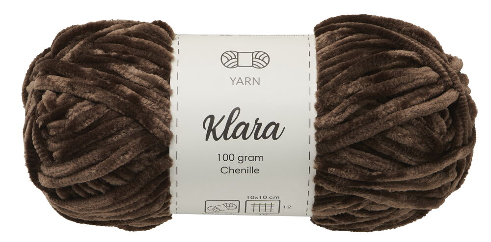 Garn Klara 100 g Brun