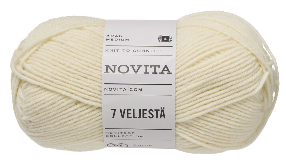 Garn Novita 7 Brothers 100 g Off-white