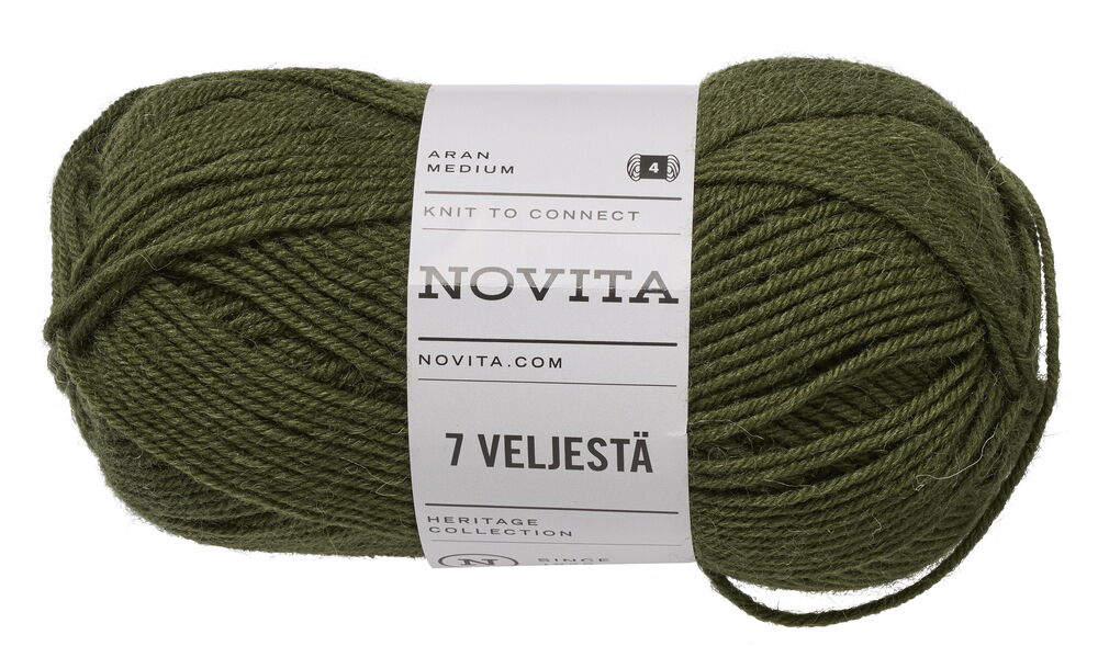Garn Novita 7 Brothers 100 g Grön