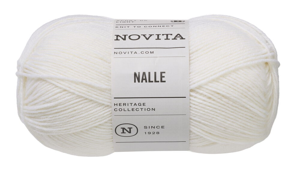 Garn Novita Nalle 100 g Vit