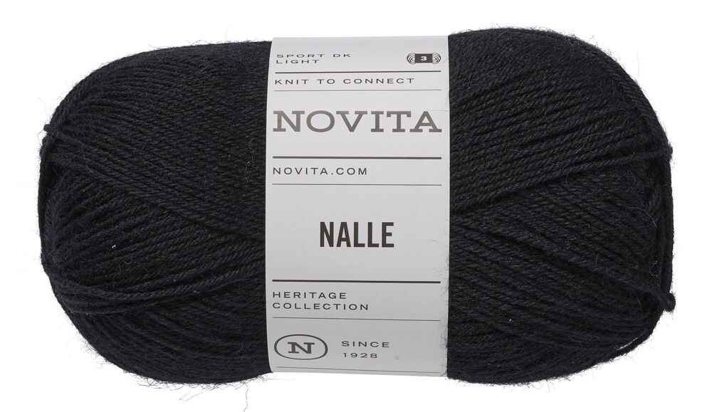Garn Novita Nalle 100 g Svart