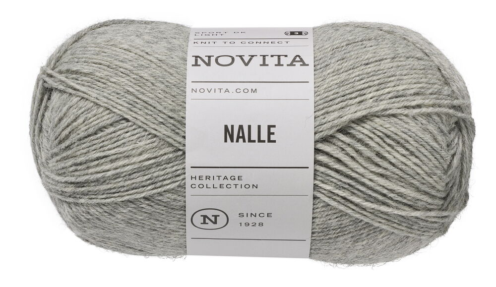 Garn Novita Nalle 100 g Grå