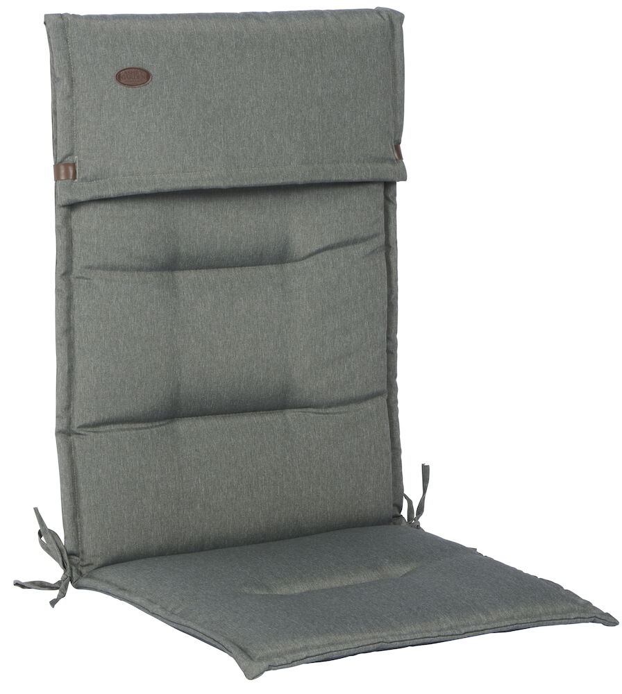 Dyna hög rygg Newport 117x53x4/7 cm Grön 100% polyester