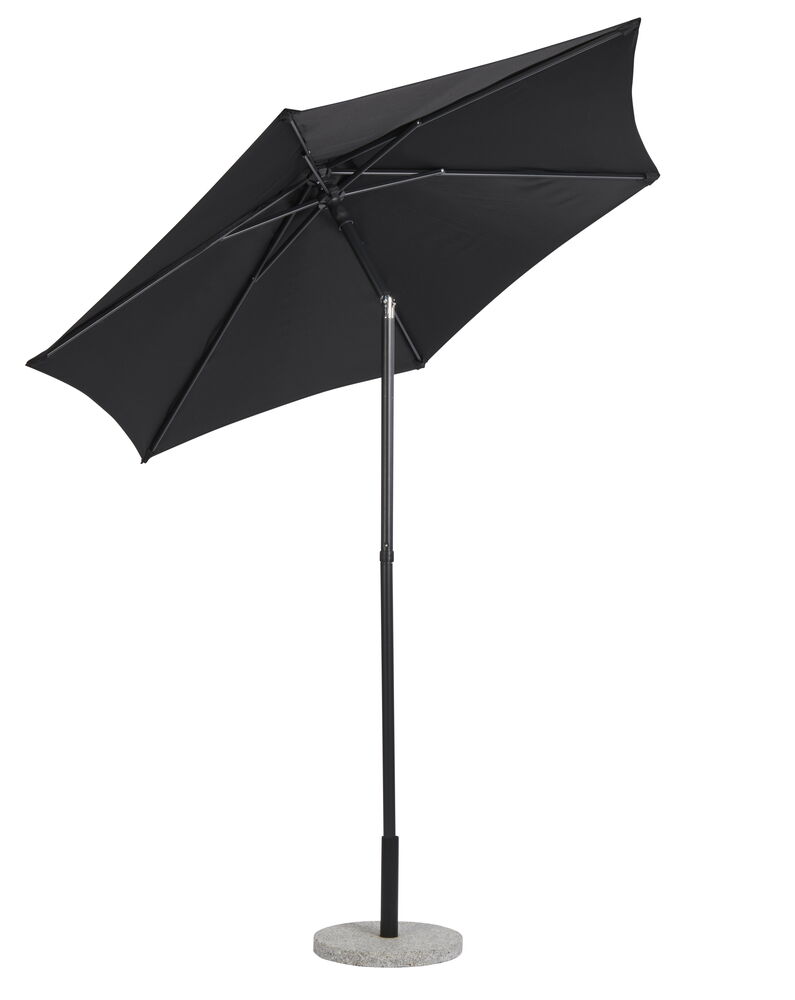Parasoll, tilt Marstrand Ø200 cm Svart Polyester