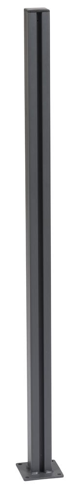 Multistolpe 5x108 cm Grå Aluminium