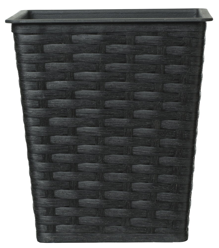 Kruka Milano 18x18x20 cm Svart Konstrotting