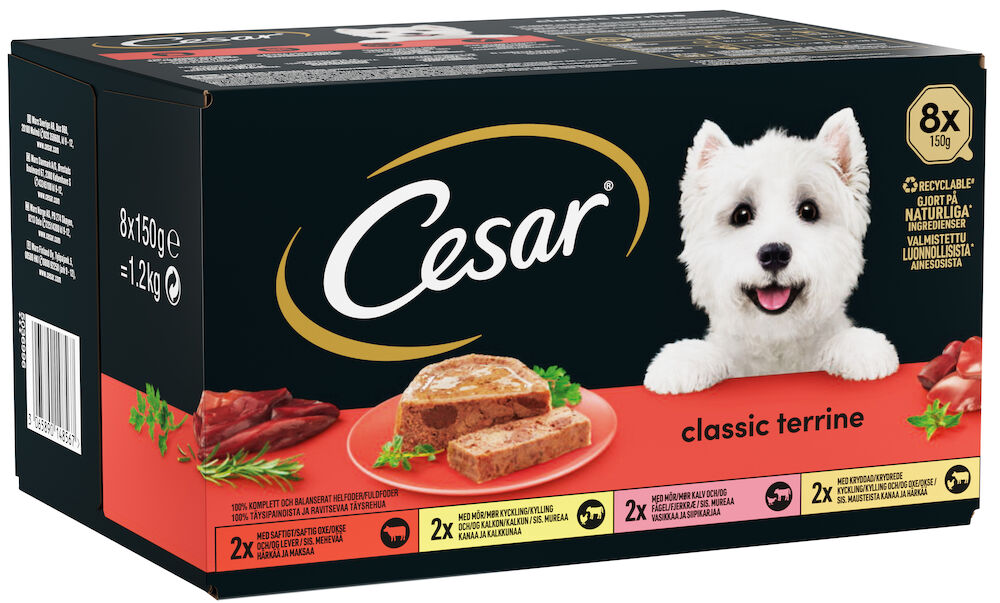 Våtfoder, hund Cesar