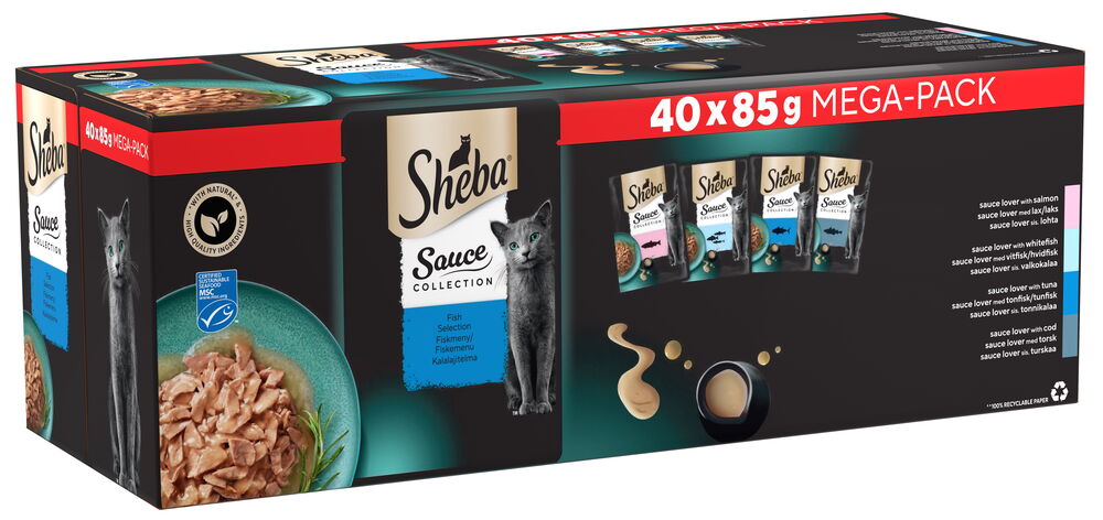 Våtfoder, katt Sheba Sauce Collection