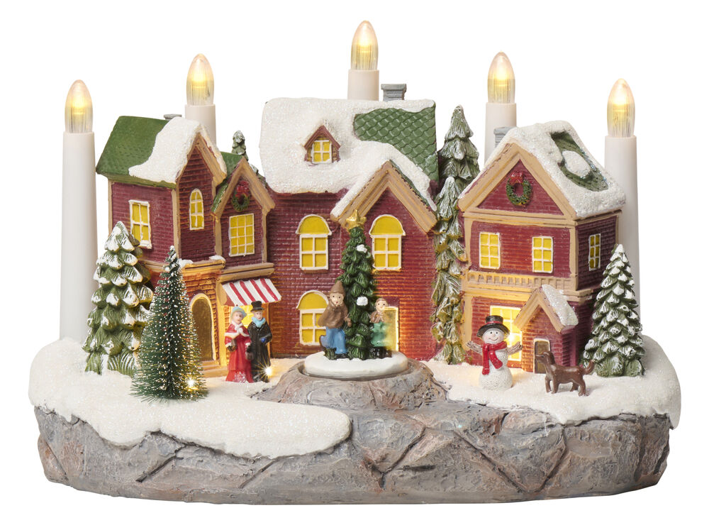 Adventsljusstake Village