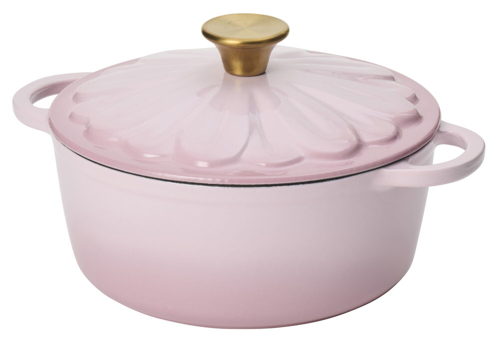 Gjutjärnsgryta 3 l Rosa Gjutjärn