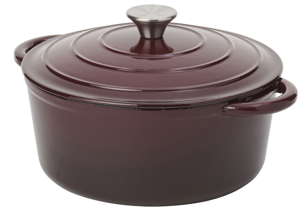 Gjutjärnsgryta 4,7 l Vinröd