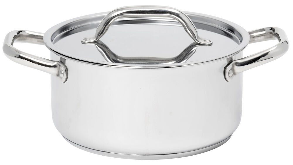 Gryta med lock 3 liter Rostfritt stål Med lock