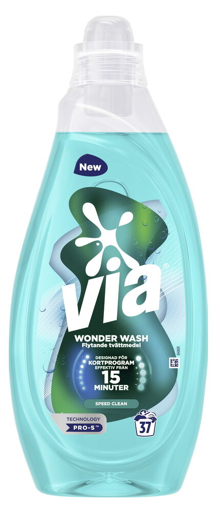 Tvättmedel, flytande Via Wonder Wash