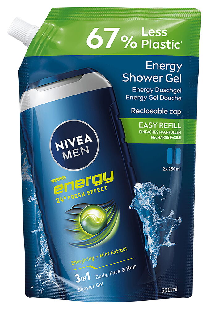 Duschgel, refill Nivea