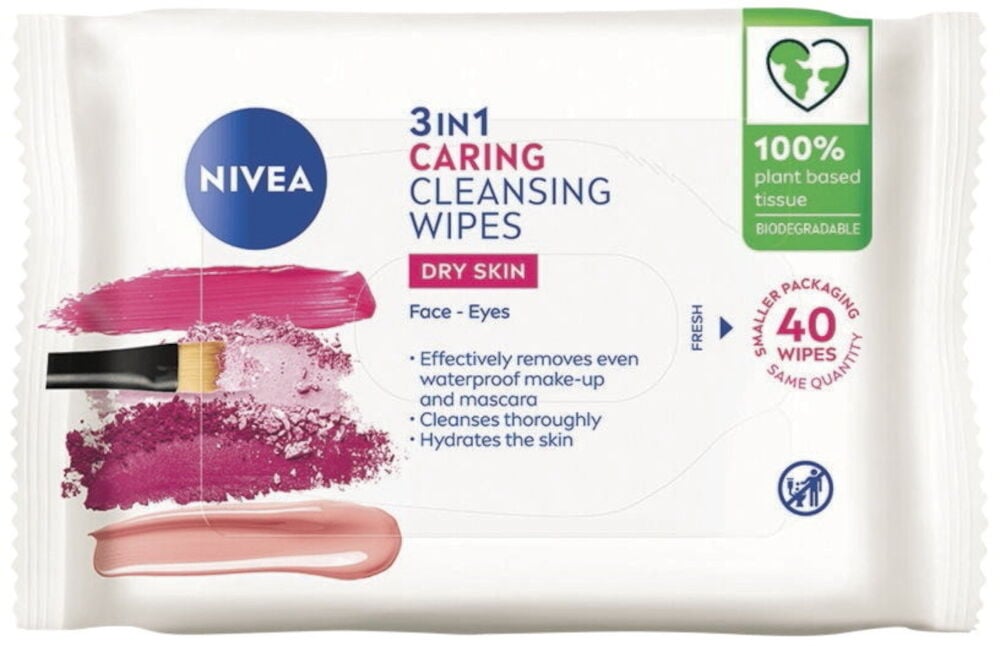 Avsminkningsservetter Nivea Daily Essentials