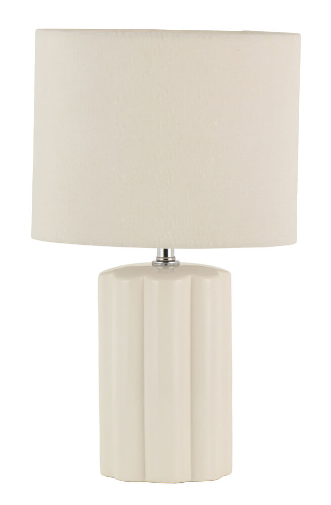 Bordslampa Porano Ø24x40,7 cm Off-white