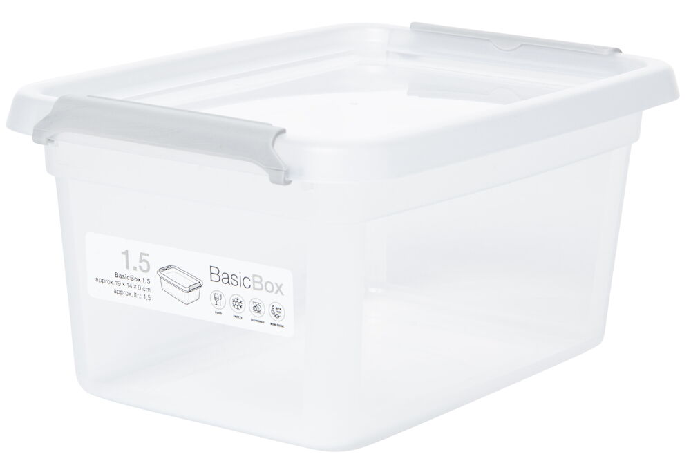 Förvaringslåda med lock BasicBox