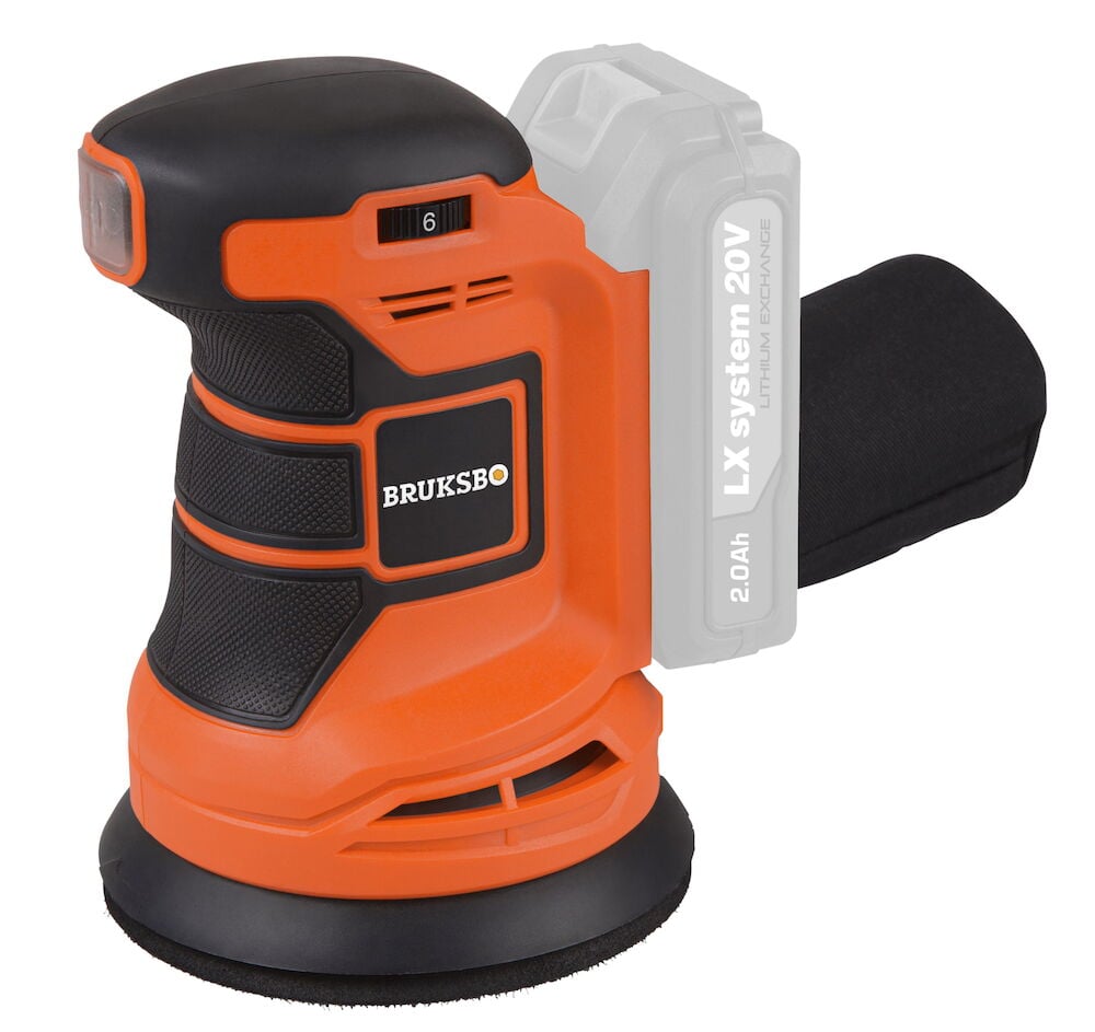 Batteridrevet eksentersliper Bruksbo LX System