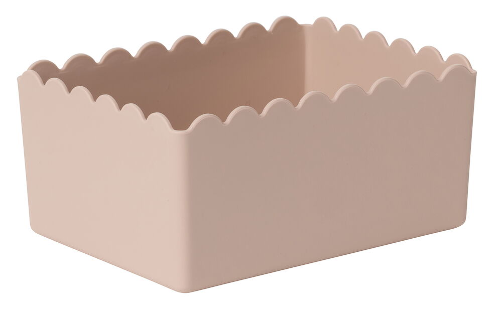 Förvaringslåda Wictoria Scallop edge 14x10,5x6,5 cm Rosa Liten