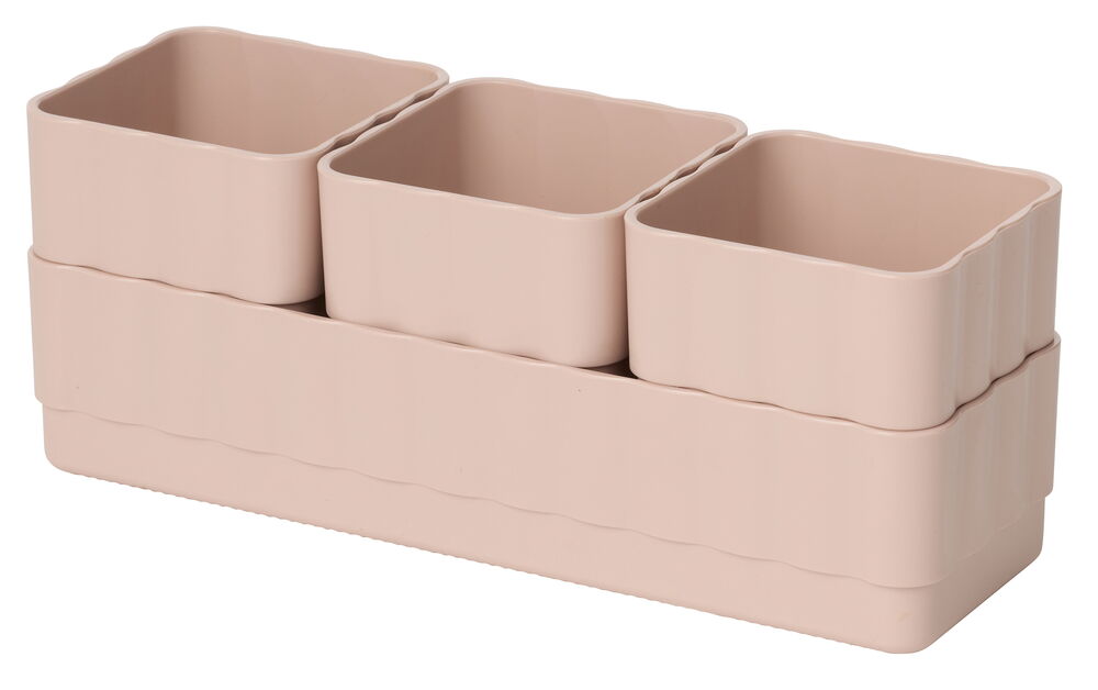 Förvaringsset Wictoria 4 delar Rosa