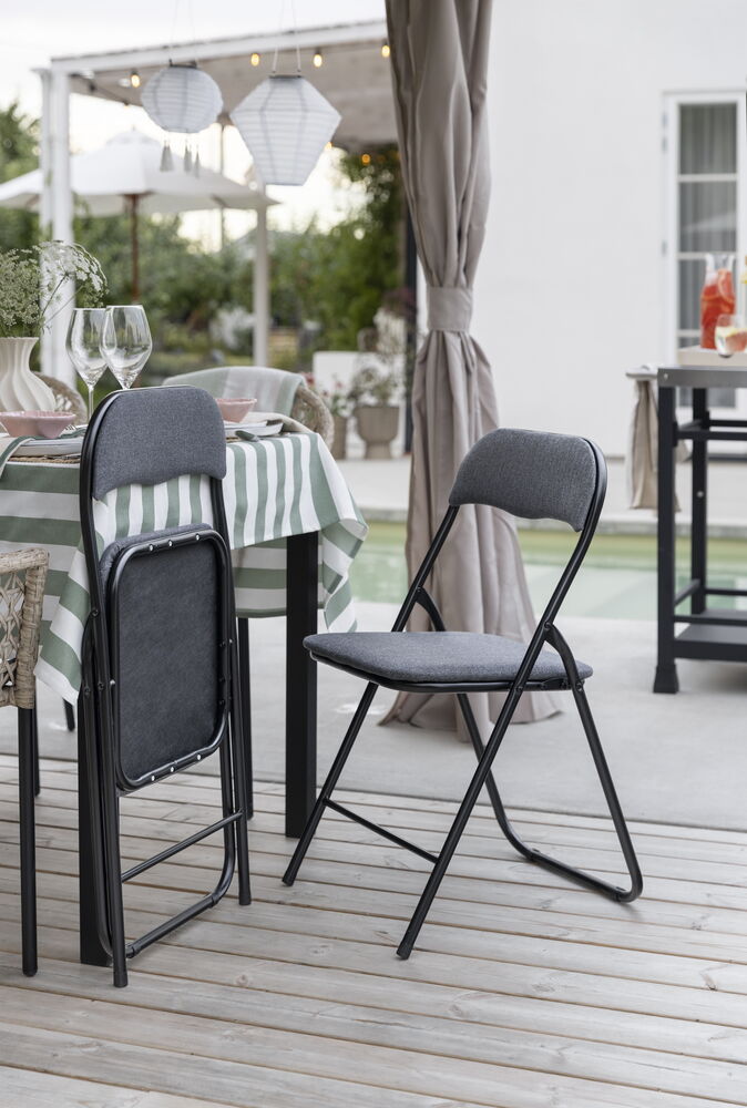 Klappstol med polstret sete | Rusta.com